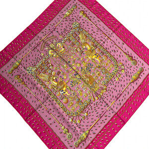 Hermes Carre 90 Pink Gold Scarf #360624H60B